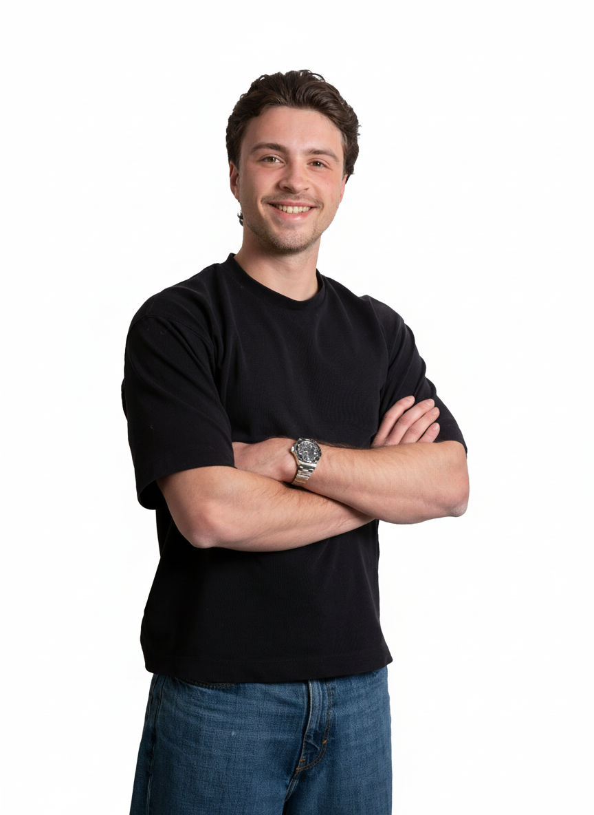 Portretfoto van Tim van den Berge, Frontoffice, Declaraties & Marketing bij Fysiotherapie Strijp-S Eindhoven